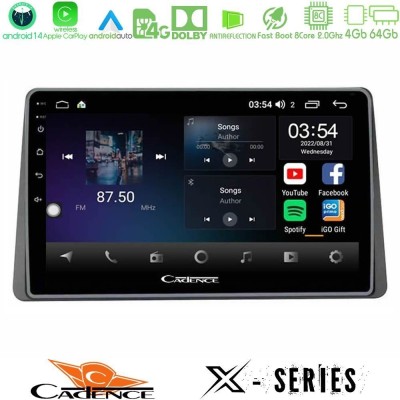 Cadence X Series Dacia Duster 2022-> 8core Android 14 4+64GB Navigation Multimedia Tablet 9