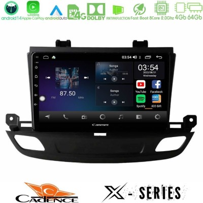 Cadence X Series Opel Insignia 2 2017-2020 8core Android 14 4+64GB Navigation Multimedia Tablet 9