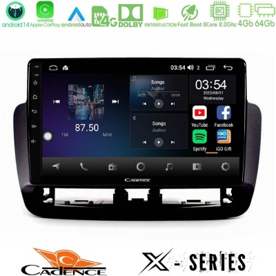 Cadence X Series Seat Ibiza 2012-2015 8core Android 14 4+64GB Navigation Multimedia Tablet 9