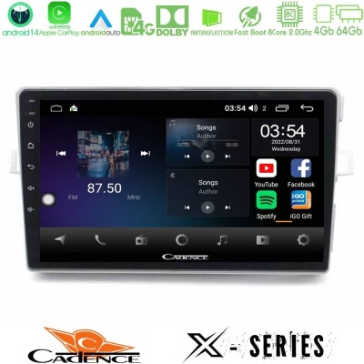 Cadence X Series Toyota Verso 2009-2018 8core Android 14 4+64GB Navigation Multimedia Tablet 9