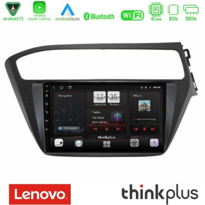 Lenovo Thinkplus Series 4Core Android15 2+32GB Hyundai i20 2018-2020 RHD Navigation Multimedia Tablet 9