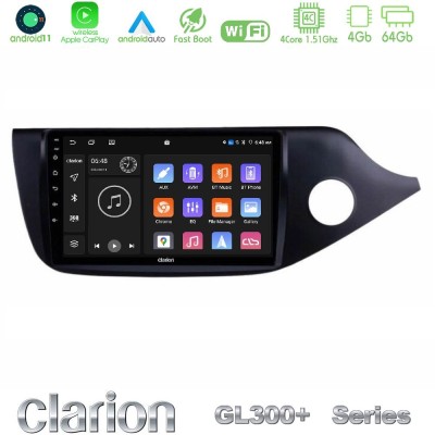 Clarion GL300+ Series 4Core Android11 4+64GB Kia Cee’d/ProCeed 2013-2017 RHD Navigation Multimedia Tablet 9