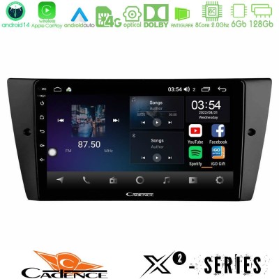 Cadence X2 Series 8Core Android14 6+128GB  BMW 3 Series  2006-2011 Navigation Multimedia Tablet 9