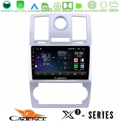 Cadence X2 Series 8Core Android14 6+128GB  Chrysler 300C Navigation Multimedia Tablet 9