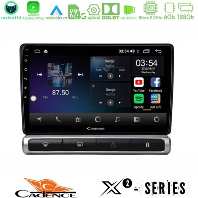 Cadence X2 Series 8Core Android14 6+128GB  Citroen C3 2016-> Navigation Multimedia Tablet 9