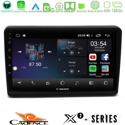 Cadence X2 Series 8Core Android14 6+128GB Citroen C5 2008-2019 Navigation Multimedia Tablet 10