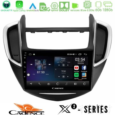 Cadence X2 Series 8Core Android14 6+128GB  Chevrolet Trax 2013-2020 Navigation Multimedia Tablet 9