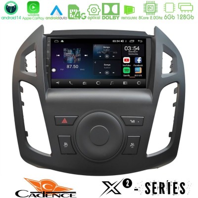 Cadence X2 Series 8Core Android14 6+128GB Ford Transit Connect 2013-2018 Navigation Multimedia Tablet 9