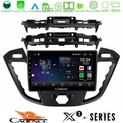 Cadence X2 Series 8Core Android14 6+128GB  Ford Transit Custom/Tourneo Custom Navigation Multimedia Tablet 9