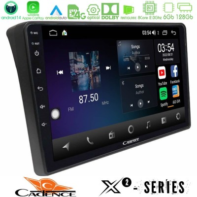 Cadence X2 Series 8Core Android14 6+128GB  Fiat Ducato/Citroen Jumper/Peugeot Boxer Navigation Multimedia Tablet 9