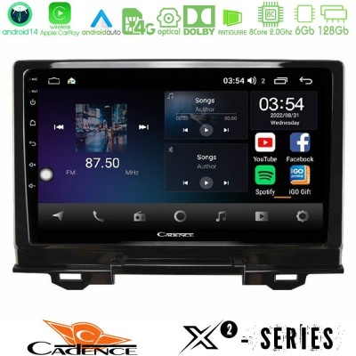 Cadence X2 Series 8Core Android14 6+128GB  Honda HR-V 2021-> Navigation Multimedia Tablet 9