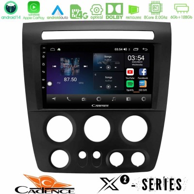 Cadence X2 Series 8Core Android14 6+128GB  Hummer H3 2005-2009 Navigation Multimedia Tablet 9