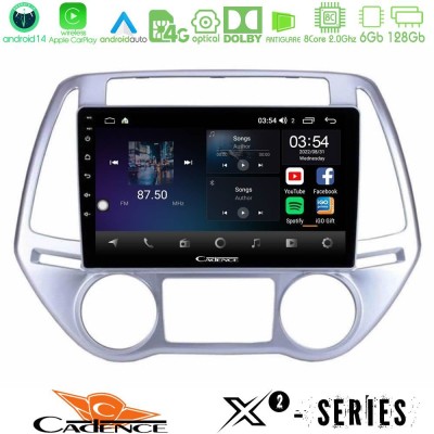 Cadence X2 Series 8Core Android14 6+128GB  Hyundai i20 2012-2014 Navigation Multimedia Tablet 9