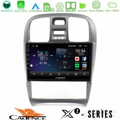 Cadence X2 Series 8Core Android14 6+128GB Hyundai Sonata 2001-2005 Navigation Multimedia Tablet 9