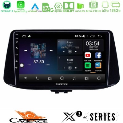 Cadence X2 Series 8Core Android14 6+128GB  Hyundai i30 Navigation Multimedia Tablet 9