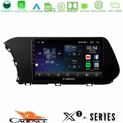 Cadence X2 Series 8Core Android14 6+128GB  Hyundai i20 2021-2023 Navigation Multimedia Tablet 10