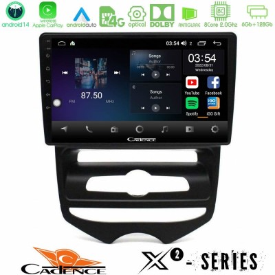 Cadence X2 Series 8Core Android14 6+128GB Hyundai ix20 2010-2020 (MANUAL A/C) Navigation Multimedia Tablet 10