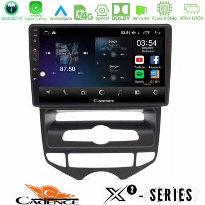 Cadence X2 Series 8Core Android14 6+128GB Hyundai ix20 2010-2020 (AUTO A/C) Navigation Multimedia Tablet 10