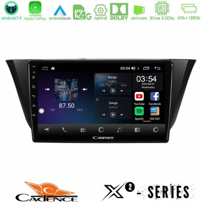 Cadence X2 Series 8Core Android14 6+128GB Iveco Daily 2014-2025 Navigation Multimedia Tablet 9