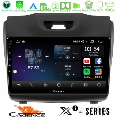 Cadence X2 Series 8Core Android14 6+128GB  Isuzu D-MAX 2012-2019 Navigation Multimedia Tablet 9