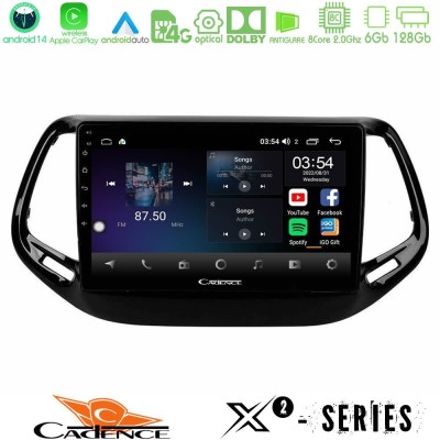 Cadence X2 Series 8Core Android14 6+128GB  Jeep Compass 2017> Navigation Multimedia Tablet 10