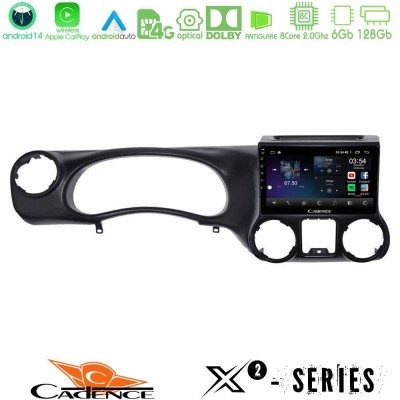 Cadence X2 Series 8Core Android14 6+128GB  Jeep Wrangler 2011-2014 Navigation Multimedia Tablet 10