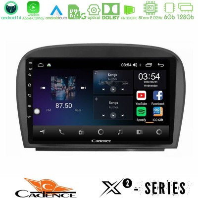 Cadence X2 Series 8Core Android14 6+128GB  Mercedes SL Class 2005-2011 Navigation Multimedia Tablet 9