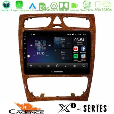 Cadence X2 Series 8Core Android14 6+128GB  Mercedes C Class (W203) Navigation Multimedia Tablet 9