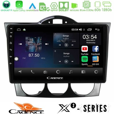 Cadence X2 Series 8Core Android14 6+128GB  Mazda RX8 2003-2008 Auto Clima Navigation Multimedia Tablet 9