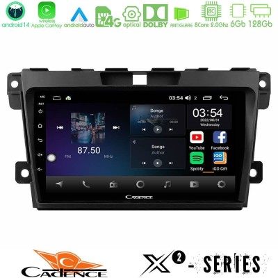 Cadence X2 Series 8Core Android14 6+128GB  Mazda CX-7 2007-2011 Navigation Multimedia Tablet 9