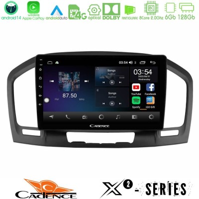 Cadence X2 Series 8Core Android14 6+128GB  Opel Insignia 2008-2013 Navigation Multimedia Tablet 9