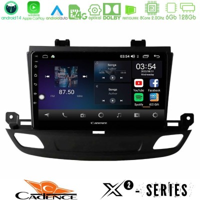 Cadence X2 Series 8Core Android14 6+128GB  Opel Insignia 2 2017-2020 Navigation Multimedia Tablet 9