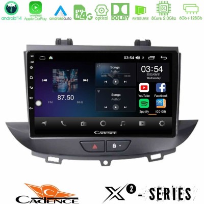 Cadence X2 Series 8Core Android14 6+128GB Opel Grandland/Crossland X Navigation Multimedia Tablet 9