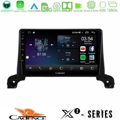 Cadence X2 Series 8Core Android14 6+128GB  Peugeot 3008/5008 2017-2023 Navigation Multimedia Tablet 9