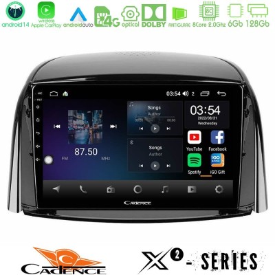 Cadence X2 Series 8Core Android14 6+128GB  Renault Koleos 2007-2015 Navigation Multimedia Tablet 9