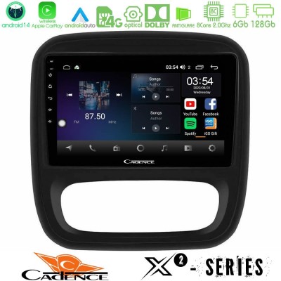 Cadence X2 Series 8Core Android14 6+128GB  Renault/Nissan/Opel/Fiat Navigation Multimedia Tablet 9