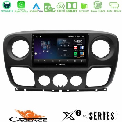 Cadence X2 Series 8Core Android14 6+128GB Renault/Nissan/Opel Navigation Multimedia Tablet 10