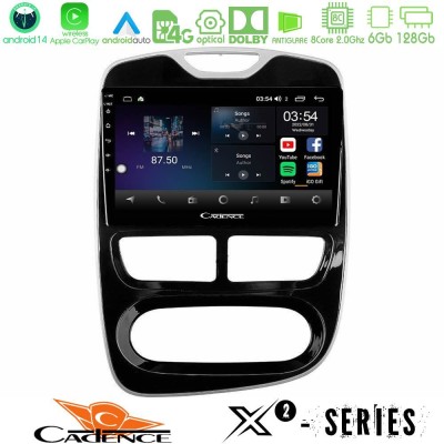 Cadence X2 Series 8Core Android14 6+128GB  Renault Clio 2012-2016 Navigation Multimedia Tablet 9