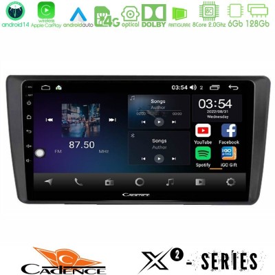 Cadence X2 Series 8Core Android14 6+128GB  Skoda Octavia 2004-2012 Navigation Multimedia Tablet 9