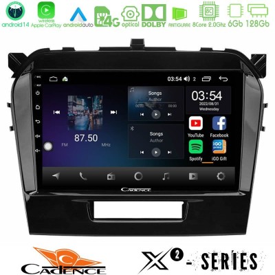 Cadence X2 Series 8Core Android14 6+128GB  Suzuki Vitara 2015-2021 Navigation Multimedia Tablet 9