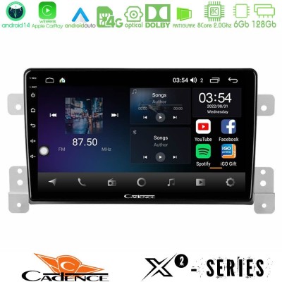 Cadence X2 Series 8Core Android14 6+128GB  Suzuki Grand Vitara Navigation Multimedia Tablet 9