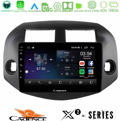 Cadence X2 Series 8Core Android14 6+128GB  Toyota Rav4 2006-2012 Navigation Multimedia Tablet 10