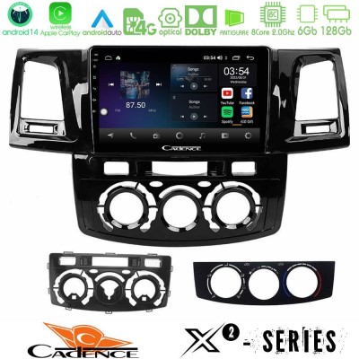 Cadence X2 Series 8Core Android14 6+128GB  Toyota Hilux 2007-2016 Navigation Multimedia Tablet 9
