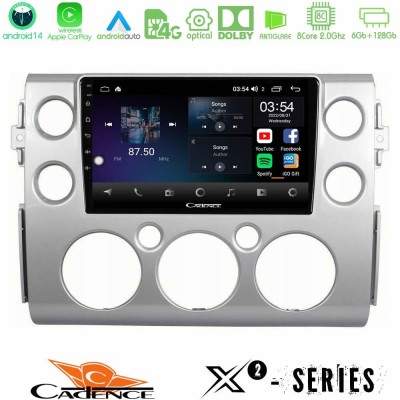 Cadence X2 Series 8Core Android14 6+128GB Toyota FJ 2007-2014 Navigation Multimedia Tablet 9