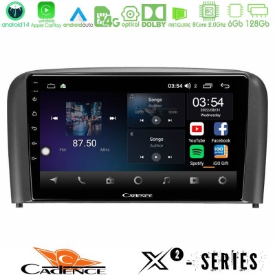 Cadence X2 Series 8Core Android14 6+128GB  Volvo S80 1998-2006 Navigation Multimedia Tablet 9
