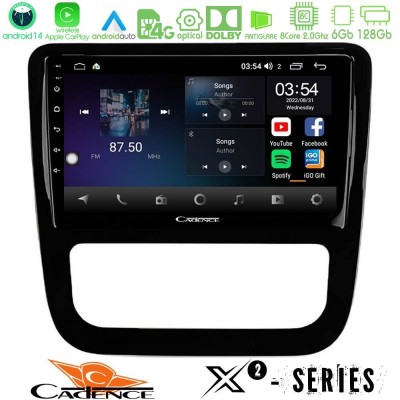 Cadence X2 Series 8Core Android14 6+128GB  VW Scirocco 2008-2014 Navigation Multimedia Tablet 9