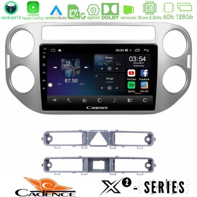 Cadence X2 Series 8Core Android14 6+128GB  VW Tiguan Navigation Multimedia Tablet 9