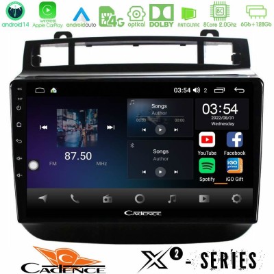Cadence X2 Series 8Core Android14 6+128GB VW Touareg 2011-2018 Navigation Multimedia Tablet 9