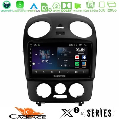 Cadence X2 Series 8Core Android14 6+128GB  VW Beetle Navigation Multimedia Tablet 9