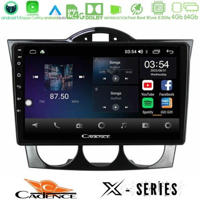 Cadence X Series Mazda RX8 2003-2008 Auto Clima 8core Android 14 4+64GB Navigation Multimedia Tablet 9